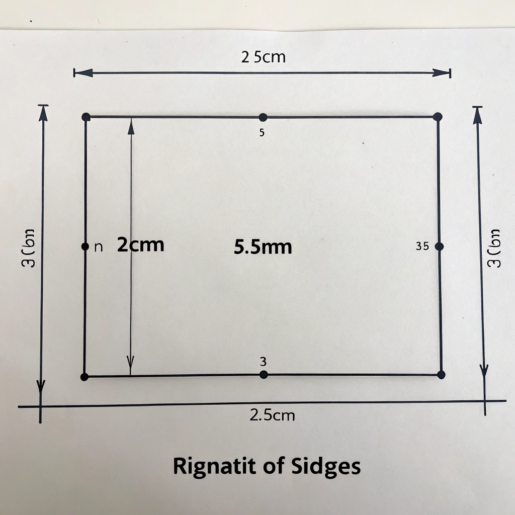 AI generated image by Red Panda AI: Generate a rectangle of sides 2cm,5cm,2cm and 5cm
