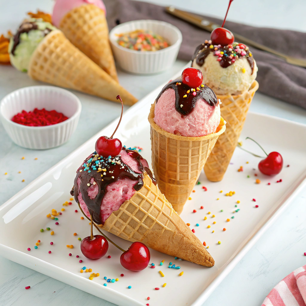 AI generated image by Red Panda AI: ice cream pictures
