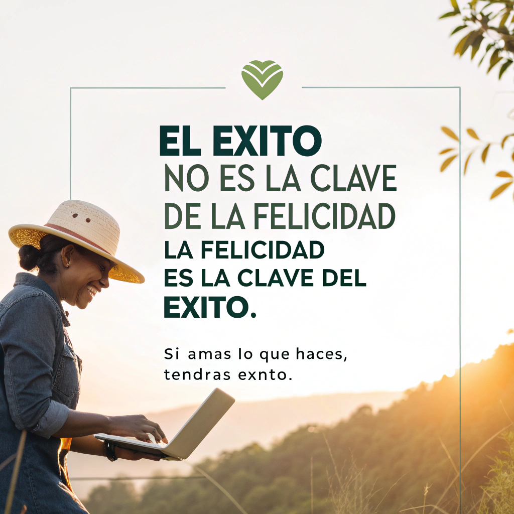 AI generated image by Red Panda AI: Generarme una que hable sobre esta frase El éxito no es la clave de la felicidad. La felicidad es la clave del éxito. Si amas lo que haces, tendrás éxito.