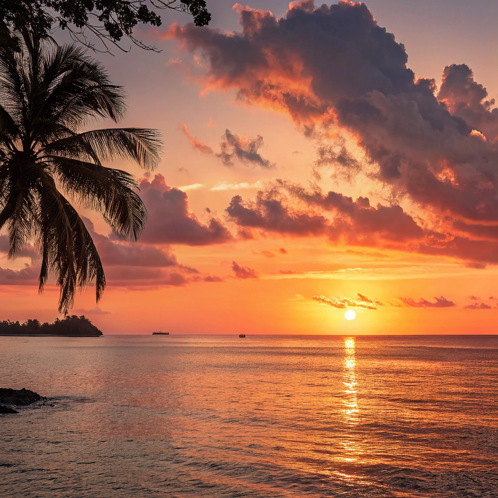AI generated image by Red Panda AI: sunset