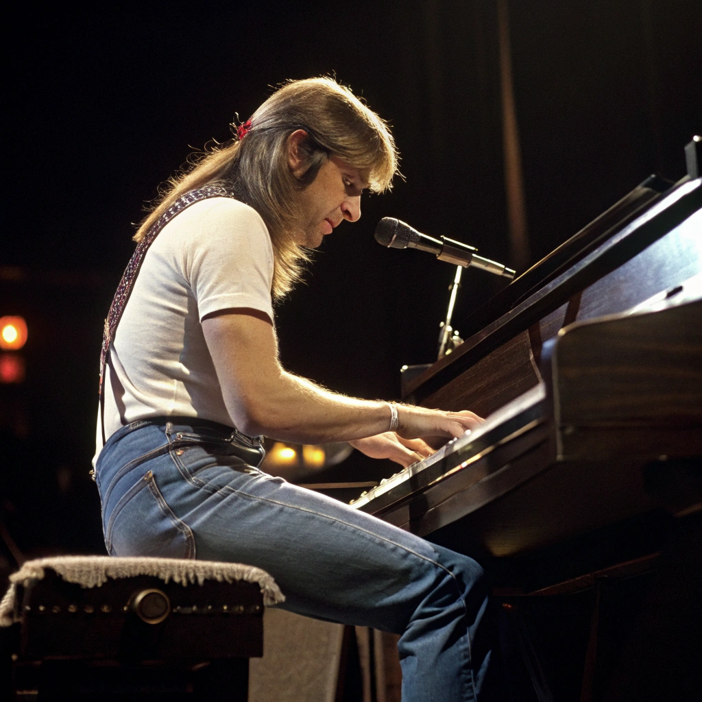 AI generated image by Red Panda AI: Randy Rhoads as a pianist