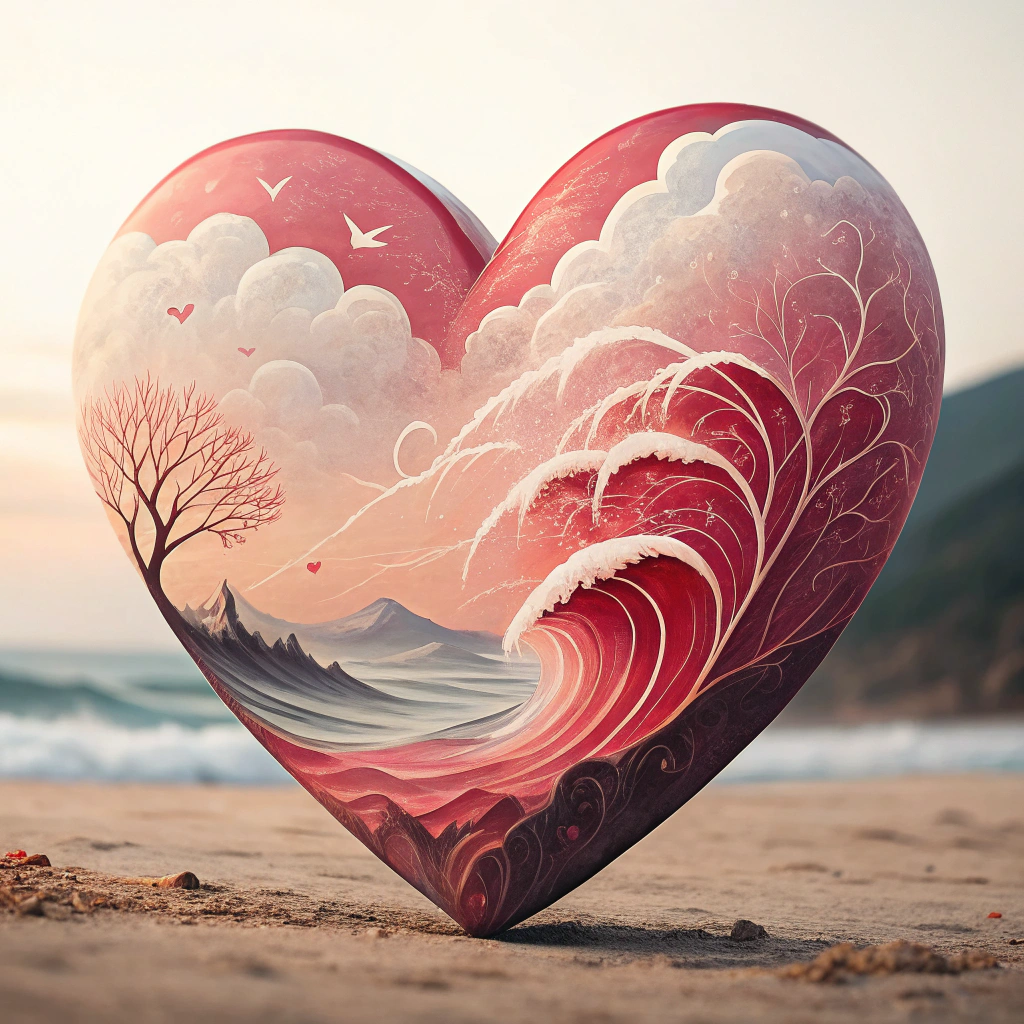 AI generated image by Red Panda AI: créame una imagen sobre el corazón
