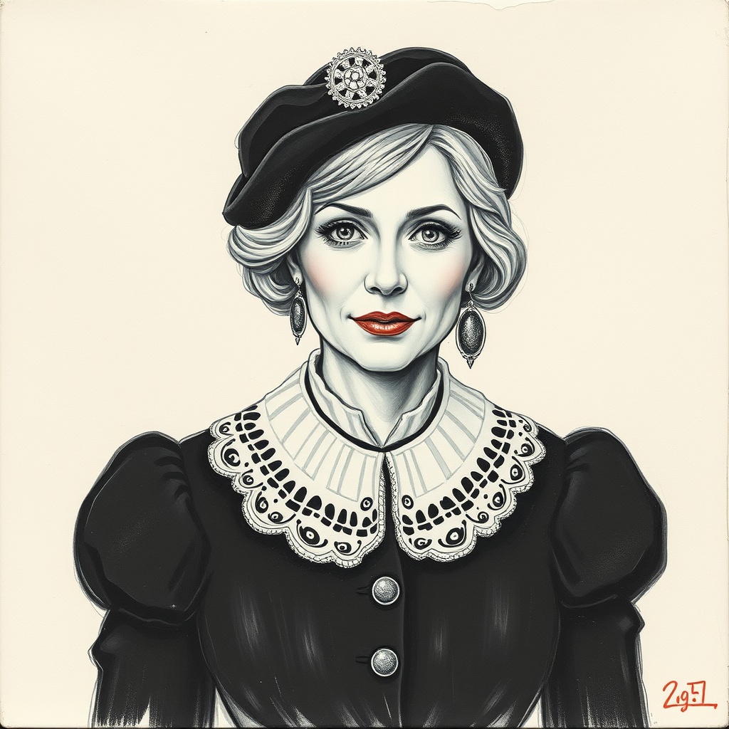 AI generated image by FLUX.1-schnell: просто женщина с надписью комару60 на бумажке